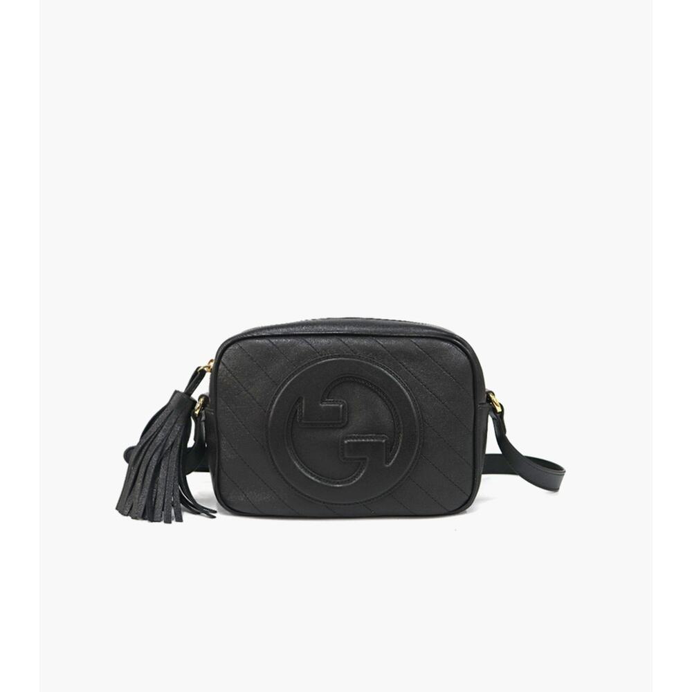 GUCCI Small Black Leather Blondie Crossbody Bag C-A18886